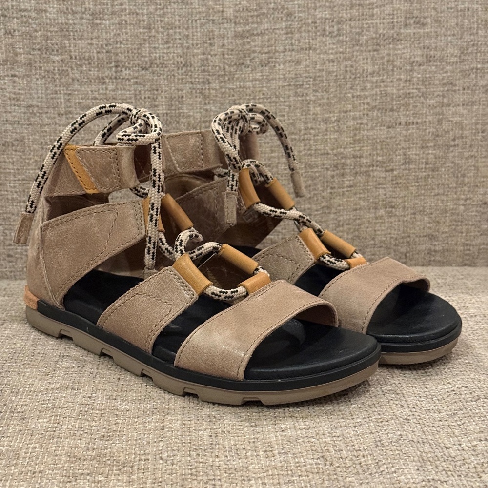 SOREL Women’s Torpeda Lace II Sandals Size 7 Leather